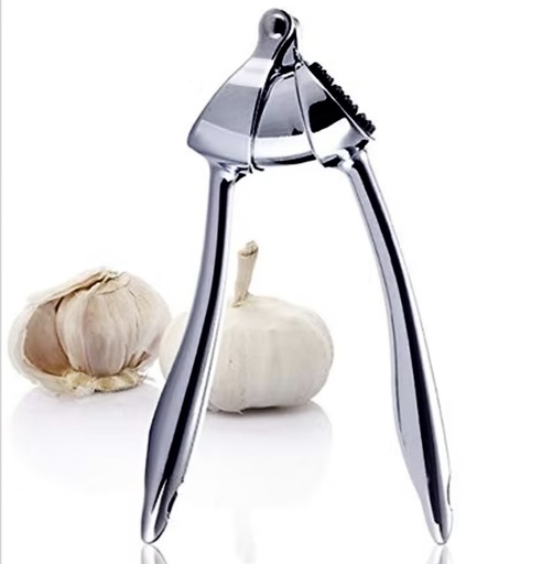 ORPIO Stainless Steel Ginger Garlic Press Clamp Peeler Crusher Squeezer